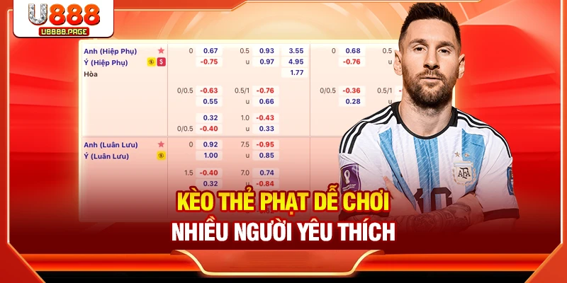 Kèo thẻ phạt dễ chơi nhiều người yêu thích